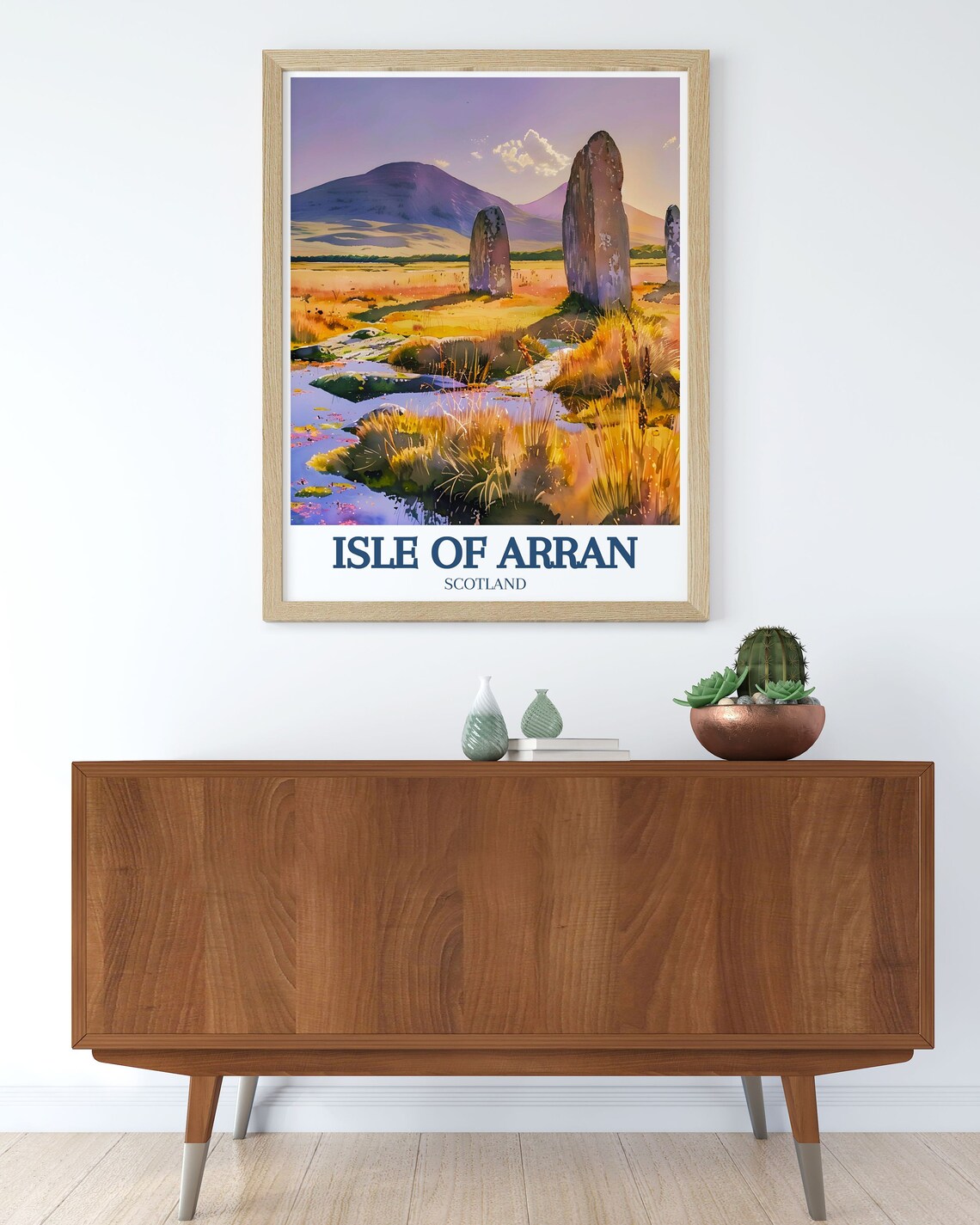 Isle of Arran Standing Stones Goatfell Scotland Travel Poster - Image 2