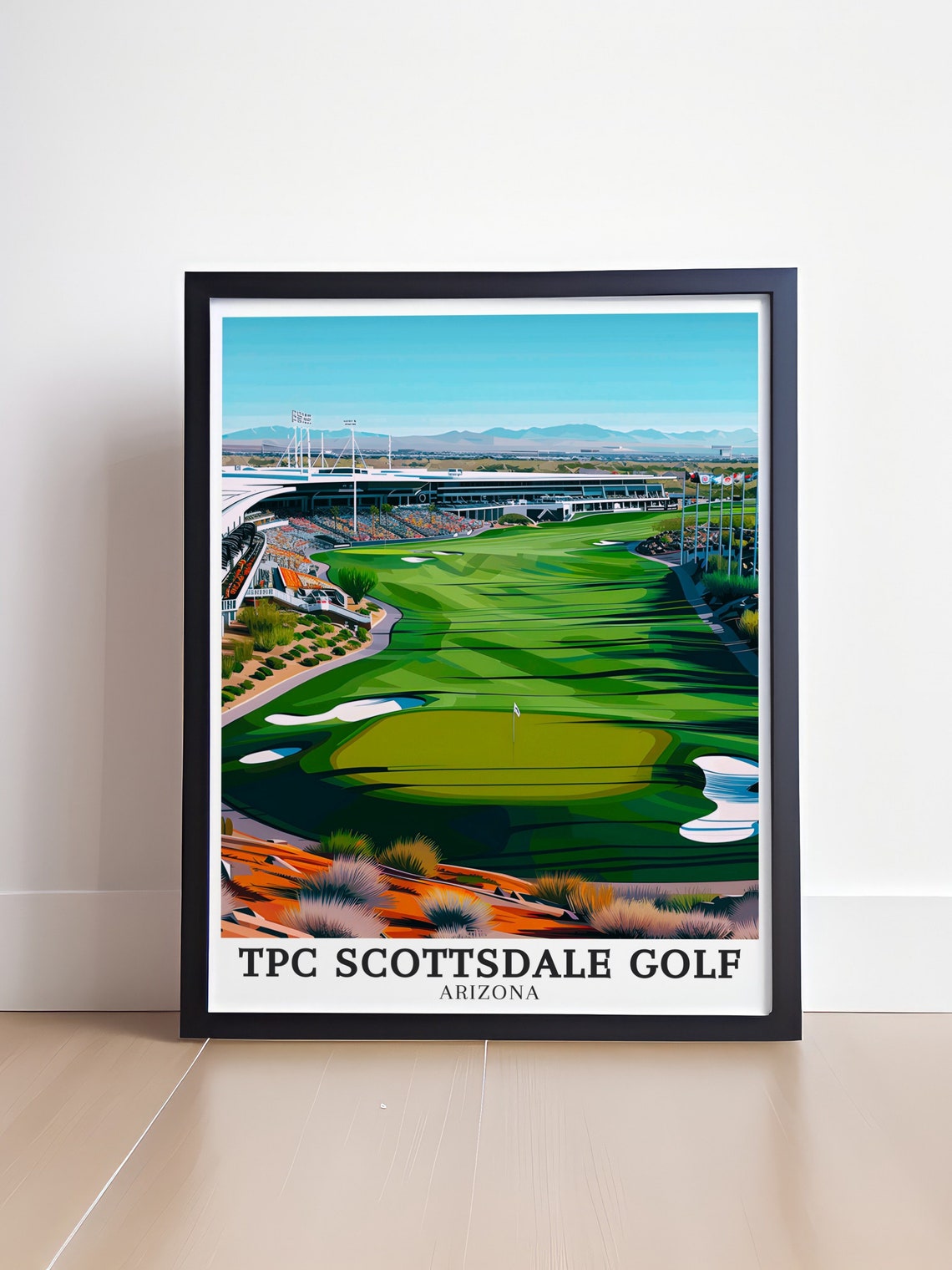 TPC Scottsdale Golf Arizona Stadium Course Green Grandstand Poster - Image 4