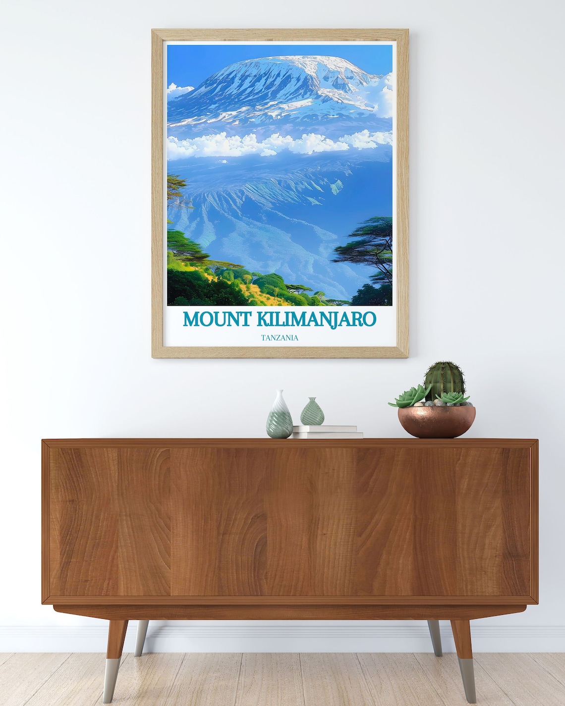 Mount Kilimanjaro Snowy Summit Above Tanzania Landscape Poster - Image 3