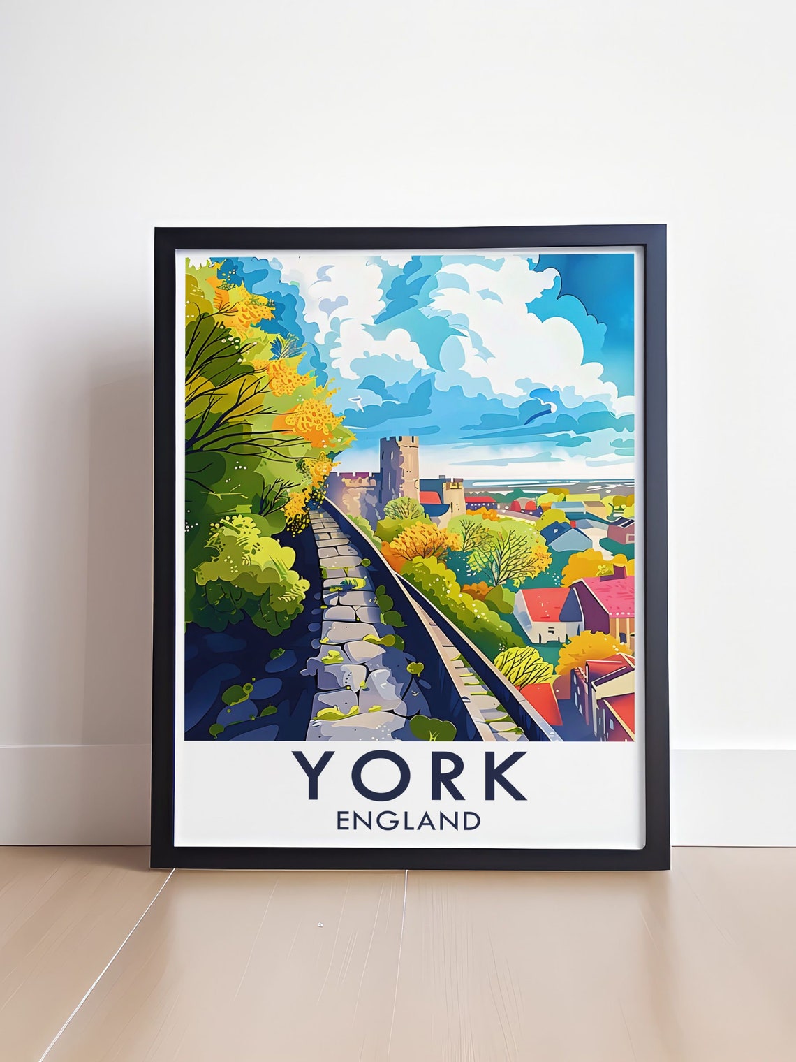 York Wall Art The York Walls Print York City Art And The York Walls Decor The York Walls Travel Poster England Travel Gift - Image 4
