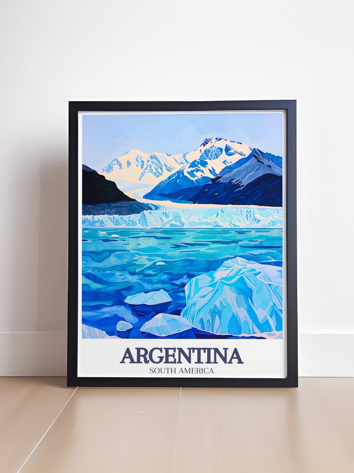 Argentina Perito Moreno Glacier Blue Ice Lake Patagonia Poster - Image 4