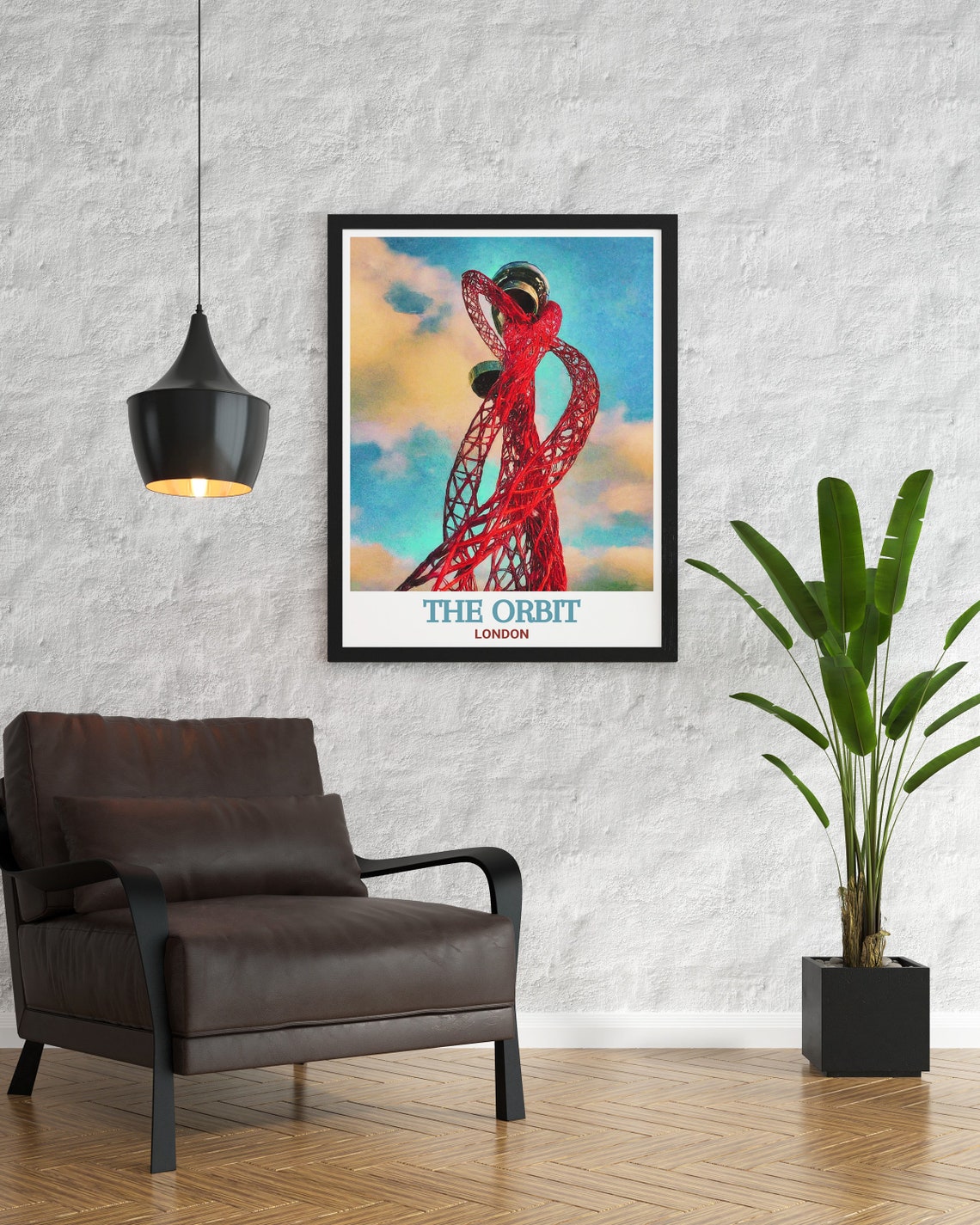The Orbit London Red Twisted ArcelorMittal Sculpture Tower Poster - Image 3