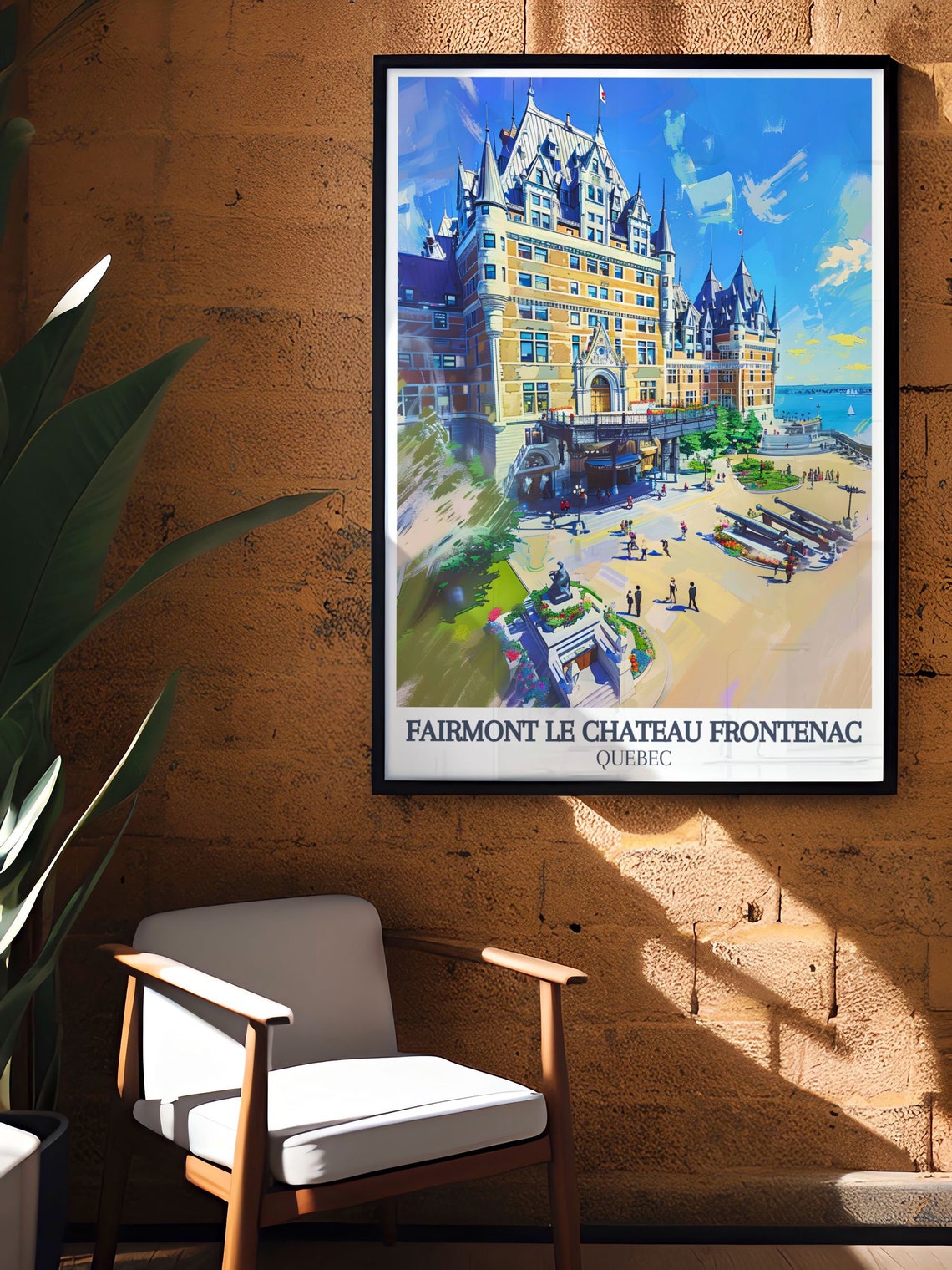 Fairmont Le Château Frontenac Quebec Castle River Travel Poster - Image 2