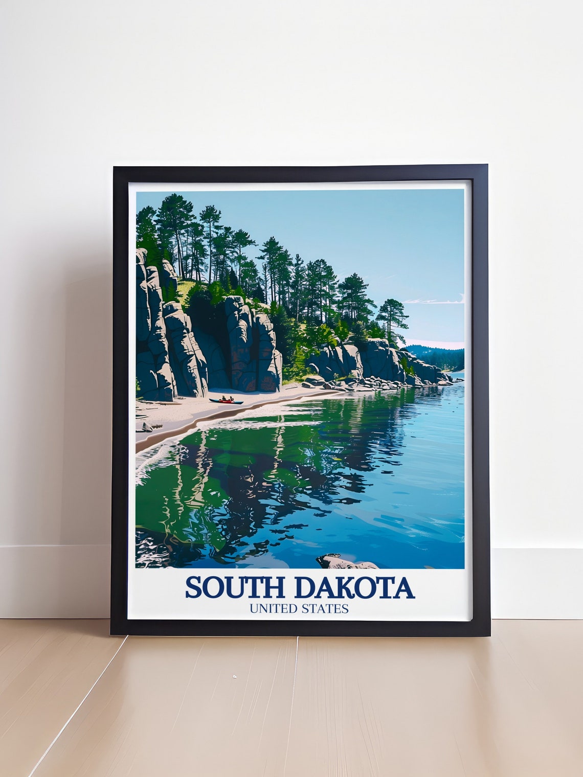 South Dakota Sylvan Lake Pine Cliffs Black Hills Water Poster - Image 4