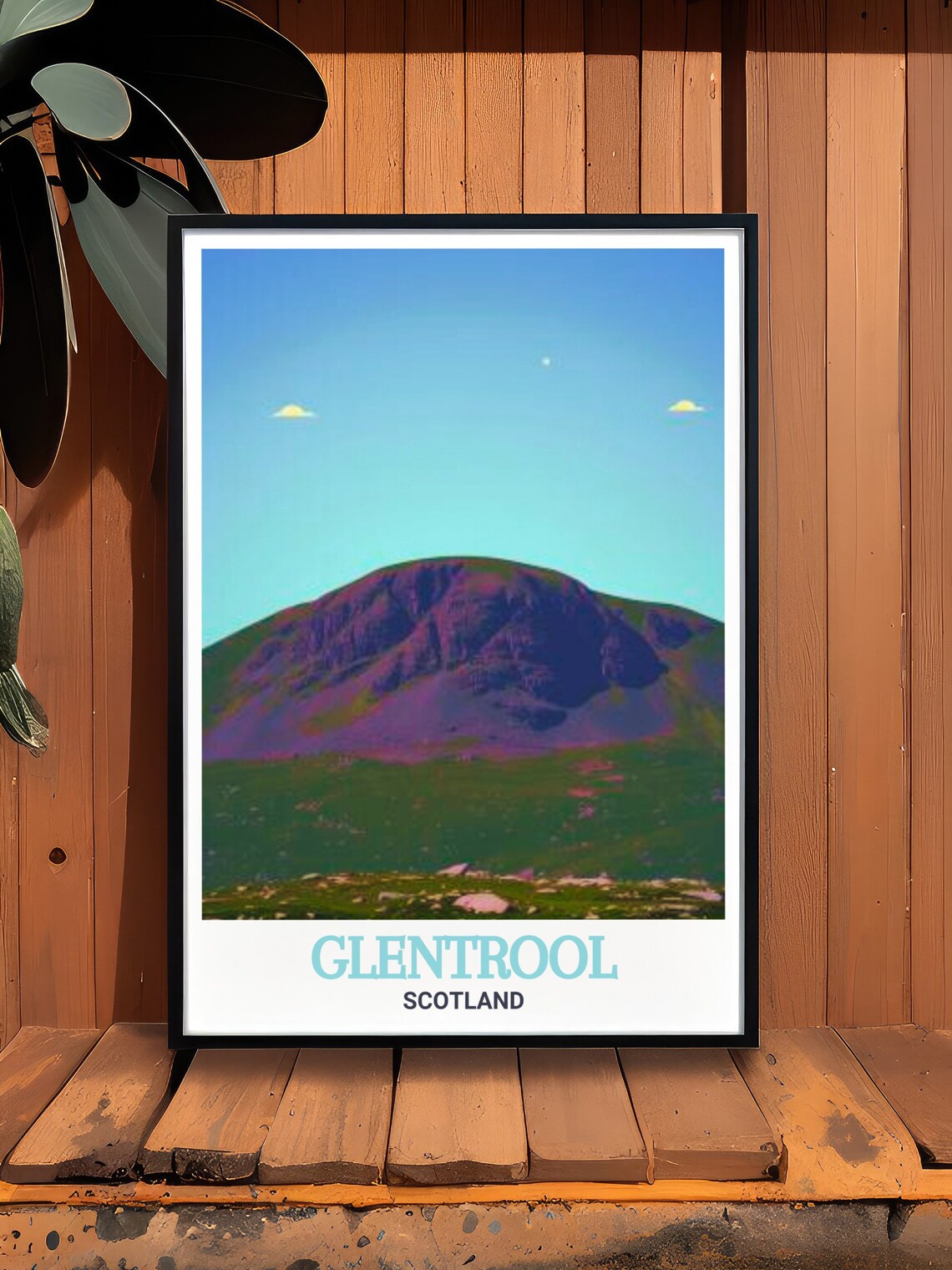 Glentrool Scotland Merrick Mountain Summit Under Blue Sky Poster - Image 2