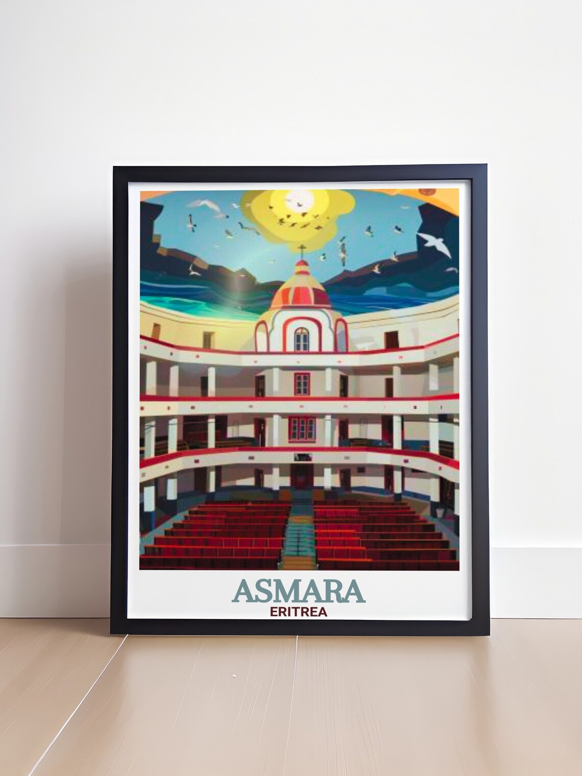 Asmara Opera House Grand Historic Interior Eritrea Travel Poster - Image 4