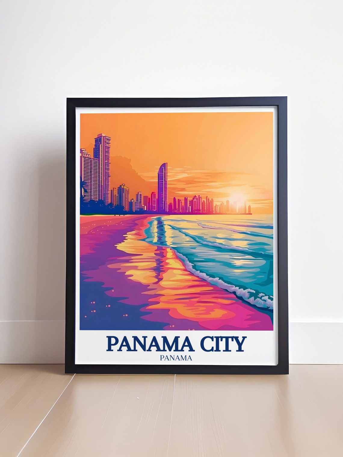 Panama City Travel Poster Atlanta Ocean Panama City Skyline Travel Poster Panama City Decor Coastal Decor And Travel Gifts - Image 4
