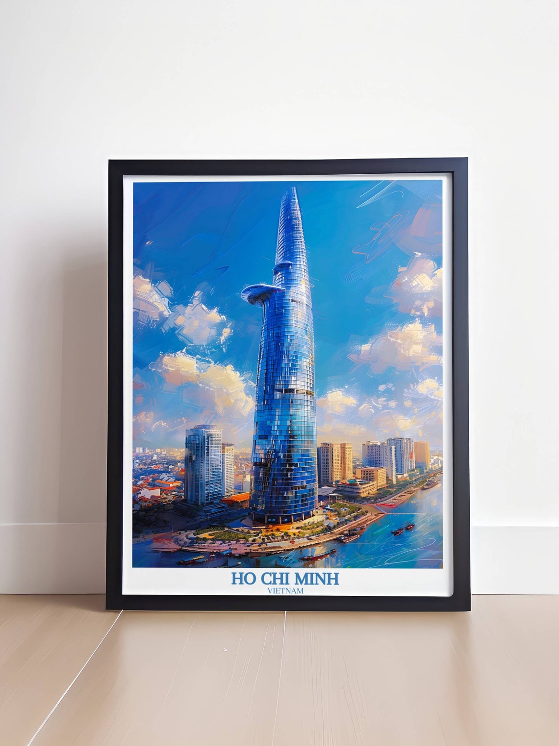 Ho Chi Minh City Bitexco Tower Modern Skyline Vietnam Poster - Image 4