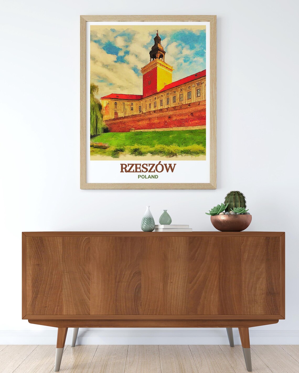 Rzeszw Poster Print Rzeszw Castle Travel Poster Rzeszw Wall Decor Rzeszw Castle Home Decor Rzeszw Living Room Decor - Image 3