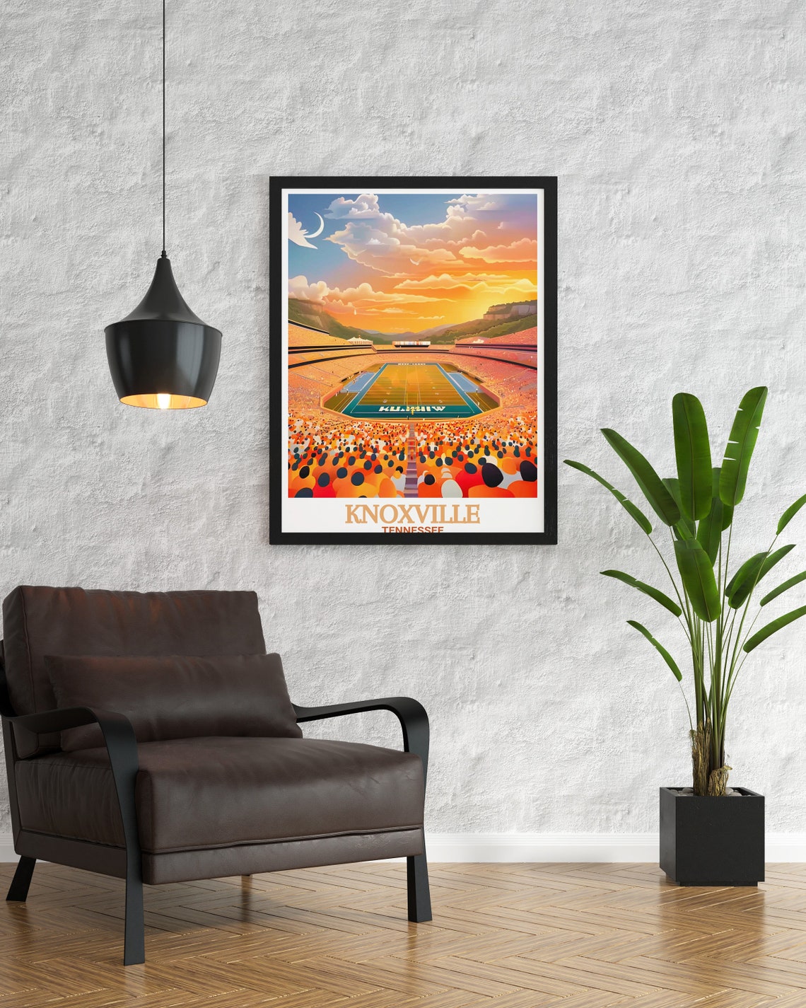 Knoxville Poster University Of Tennessee Art Collection Scenic Campus Prints Knoxville Travel Poster University Of Tennessee Art - Image 2