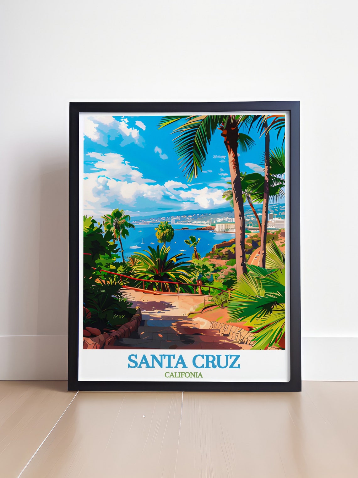 Santa Cruz Travel Poster Posters And Prints Of Palmetum De Santa Cruz Santa Cruz Decor Art Prints Of Palmetum De Santa Cruz - Image 4