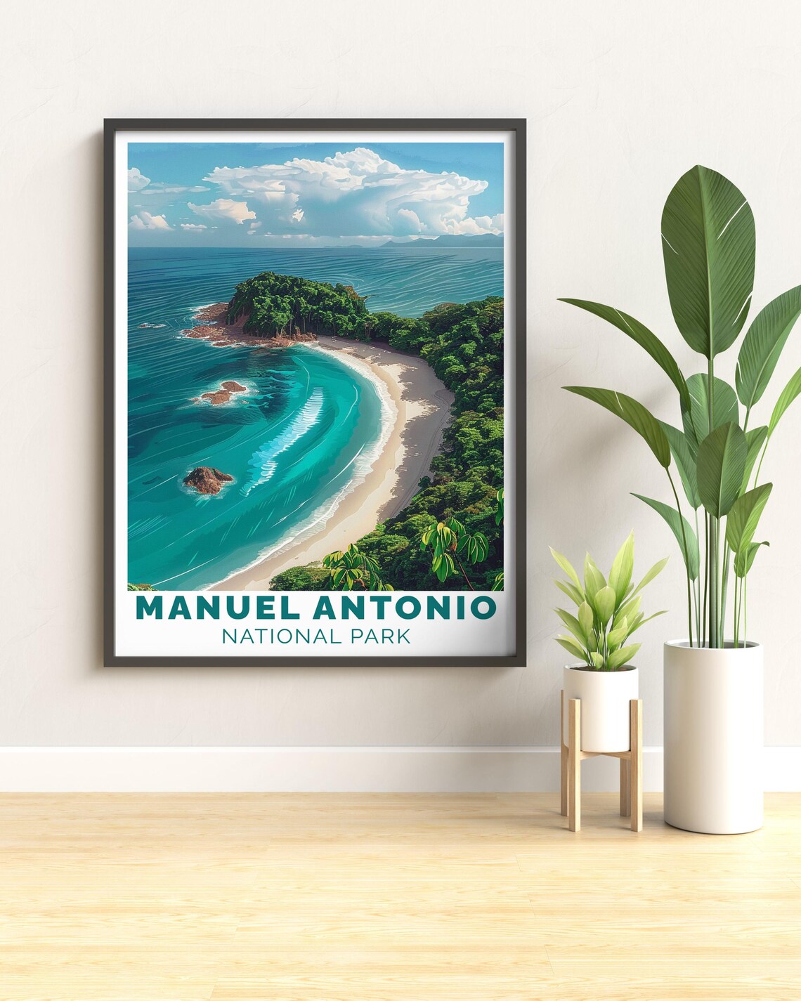 Manuel Antonio National Park Turquoise Cove and Island Beach Poster - Image 4