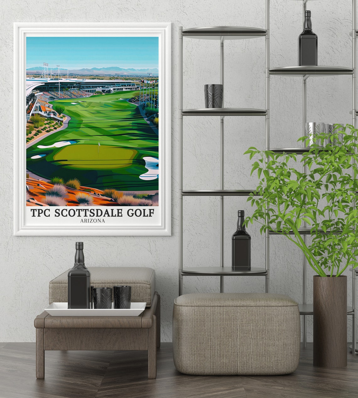 TPC Scottsdale Golf Arizona Stadium Course Green Grandstand Poster - Image 3