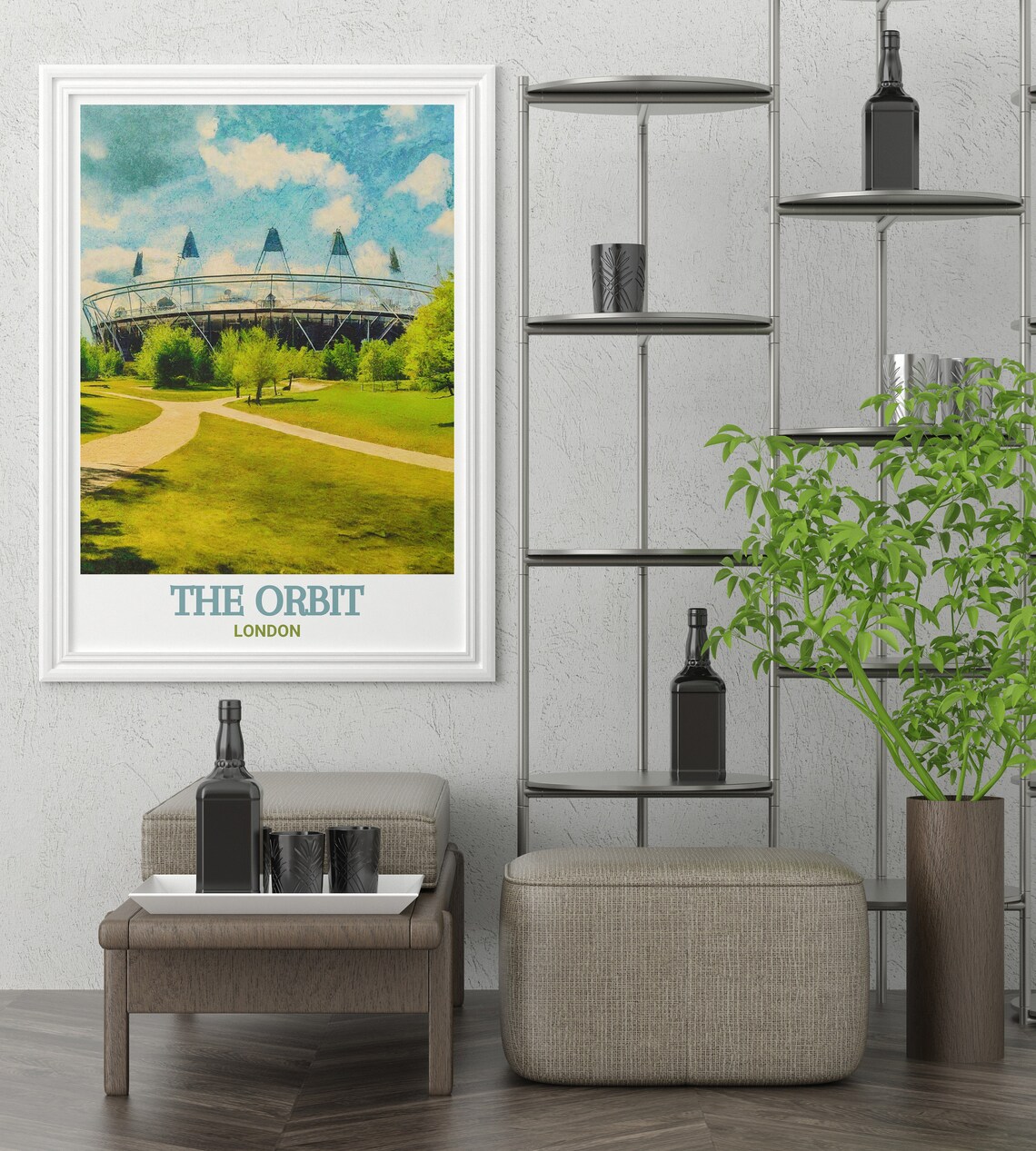 The Orbit London Queen Elizabeth Olympic Stadium Park View Poster - Image 2