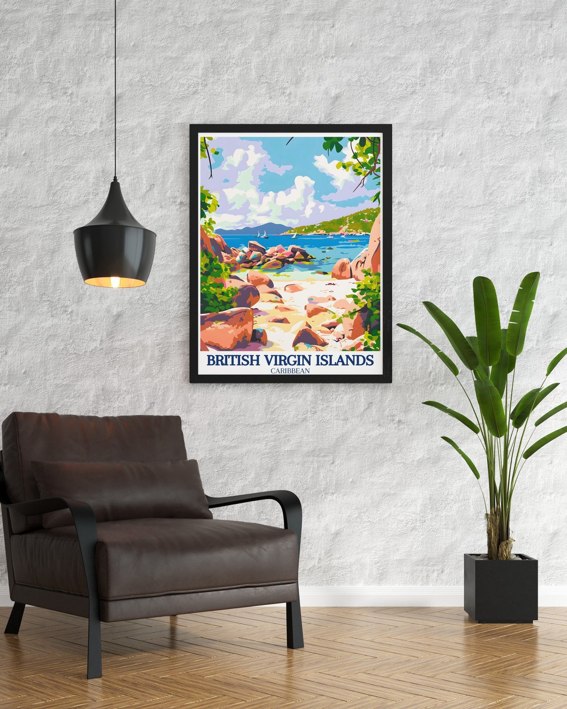 British Virgin Islands The Baths Poster Virgin Gorda Beach Art - Image 3