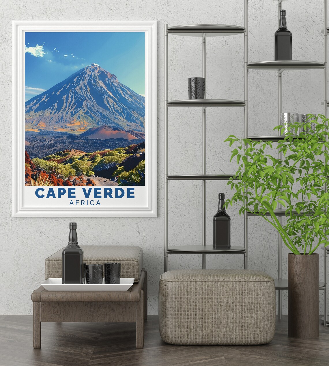 Cape Verde Poster, Poco Do Fogo Volcanic Landscape - Image 3