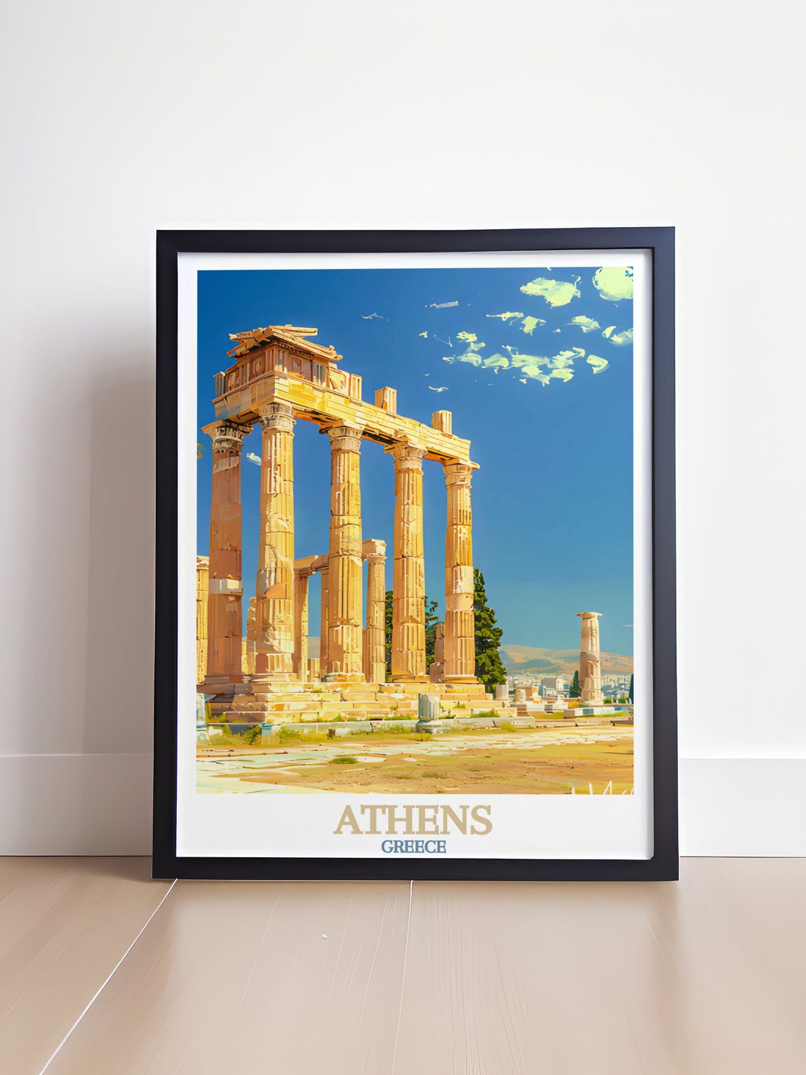 Athens Greece Temple of Olympian Zeus Ancient Columns Ruins Poster - Image 4