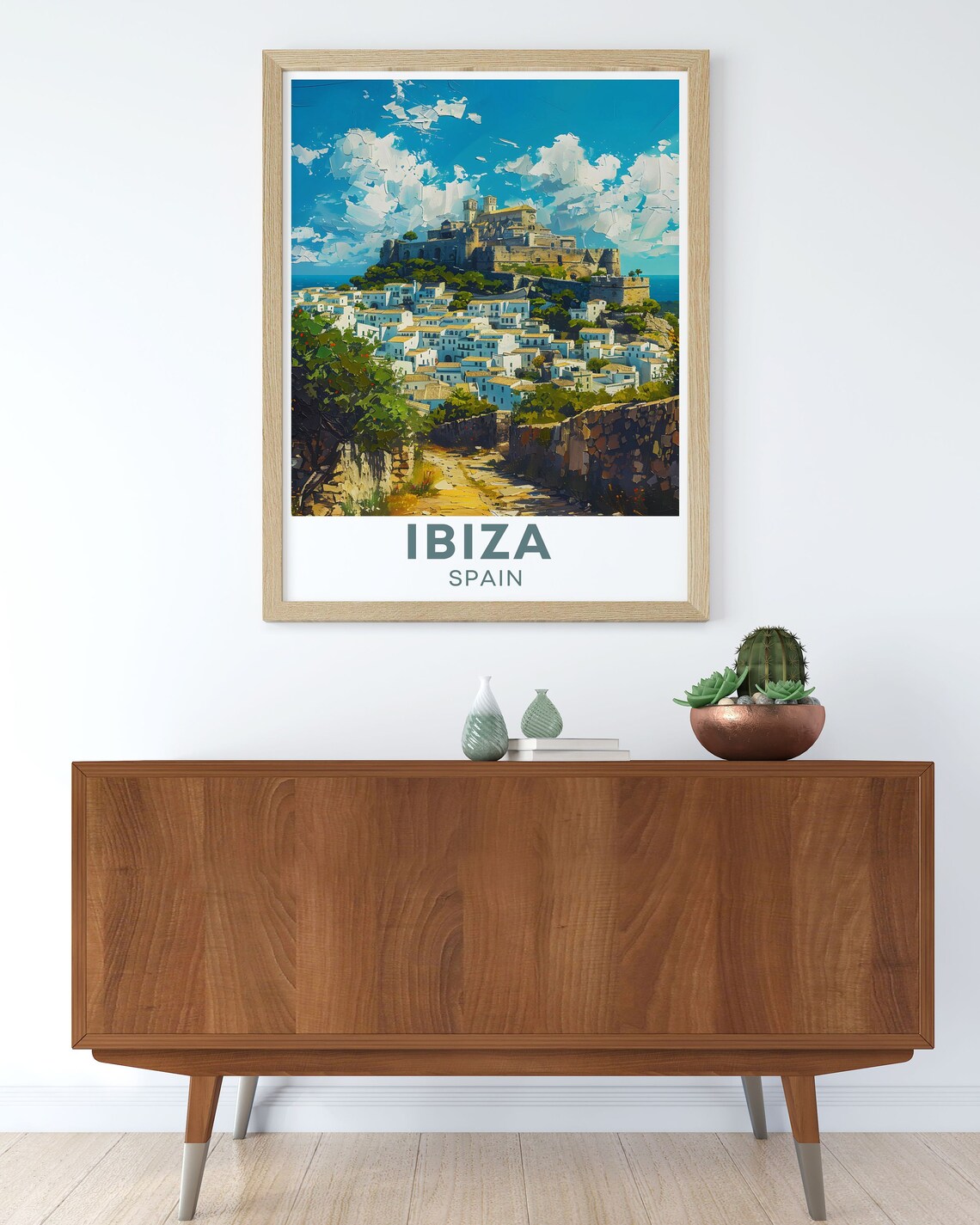 Ibiza Spain Dalt Vila Old Town Hilltop Fortress Travel Poster - Image 2