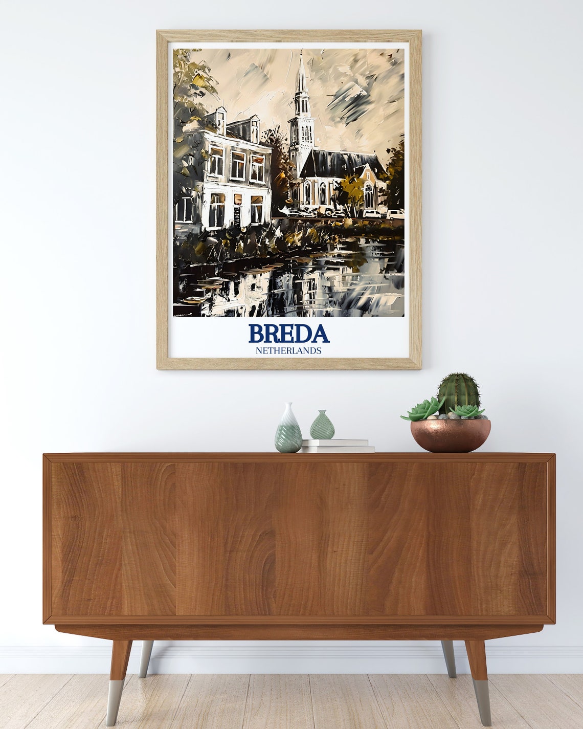 Breda Travel Print Kerkplein Great Church Poster Kerkplein Great Church Print And Breda Travel Art Erkplein Great Church Travel Poster - Image 3