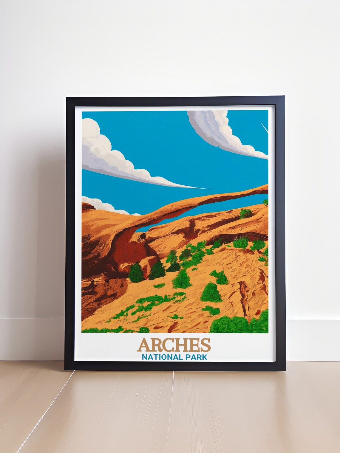 Arches National Park Landscape Arch Desert Utah Travel Poster - Image 4