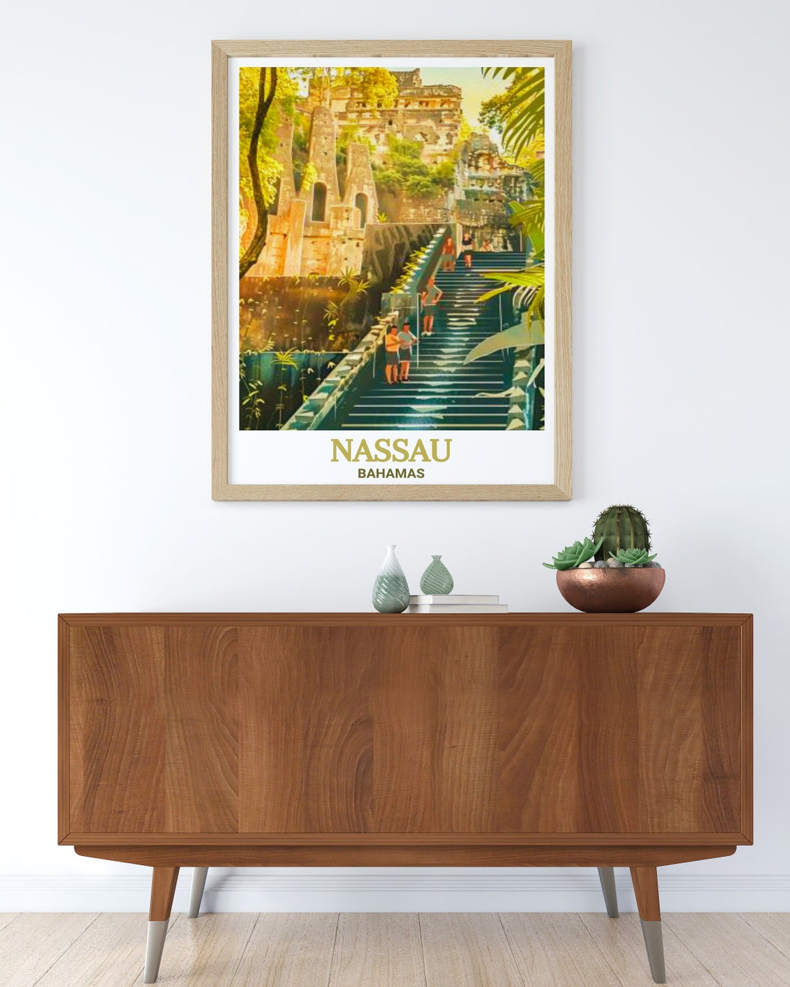 Nassau Queen's Staircase Limestone Steps Bahamas Caribbean Poster - Image 2