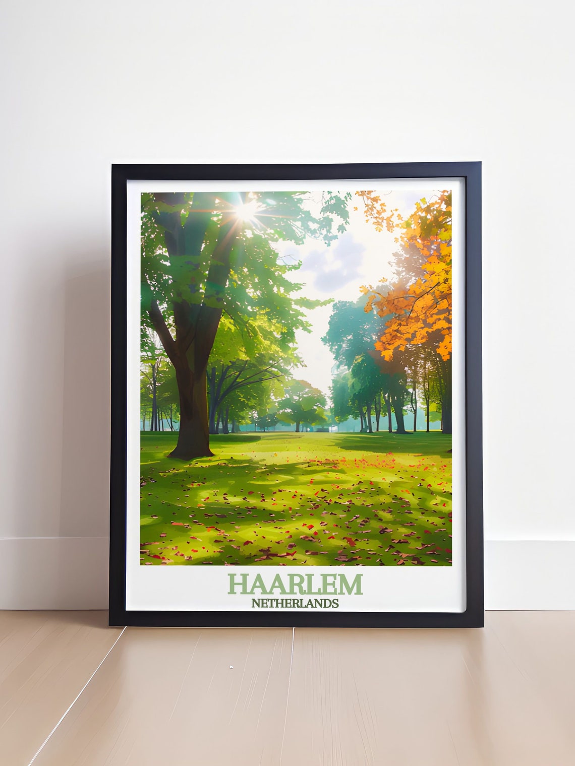 Haarlem Netherlands Haarlemmerhout Forest Dappled Light Poster - Image 4