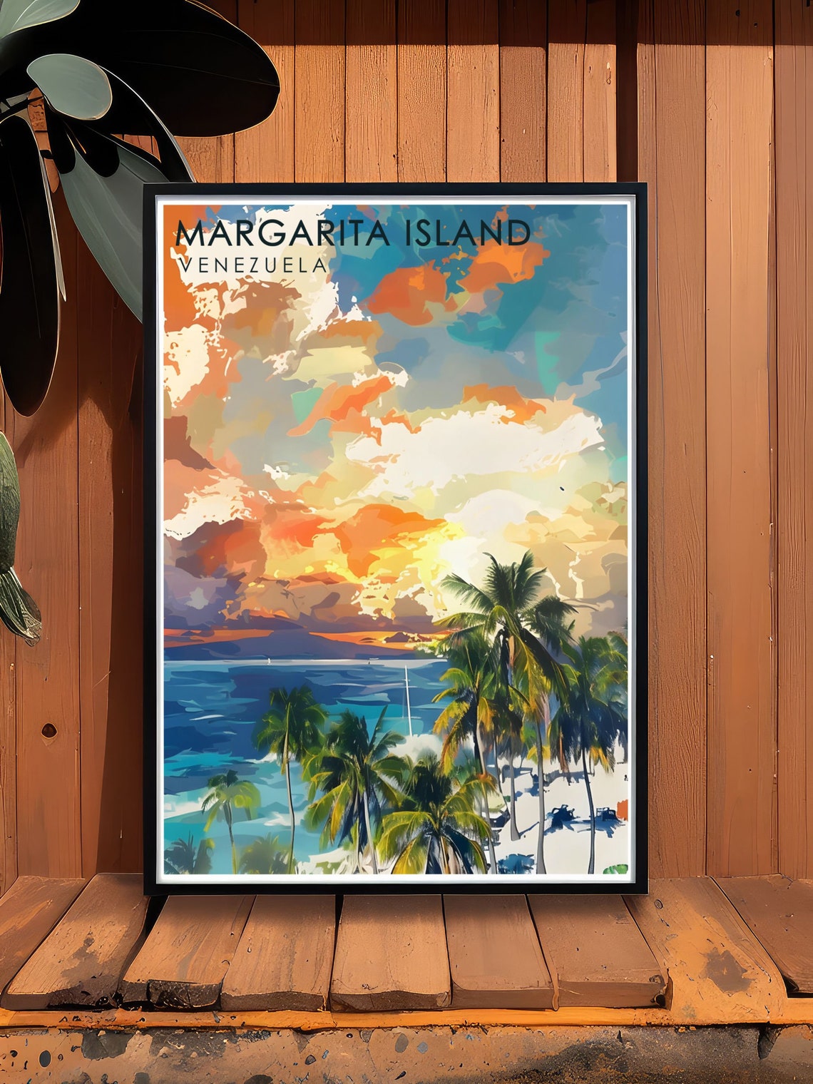 Venezuela Travel Print Margarita Islands Print Margarita Islands Travel Poster Venezuela Art Print Venezuela Wall Art - Image 3