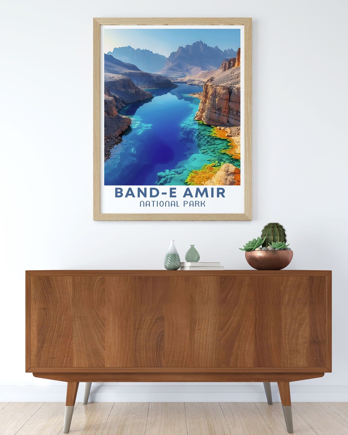 Bande Amir National Park Afghanistan Travel Poster - Image 3