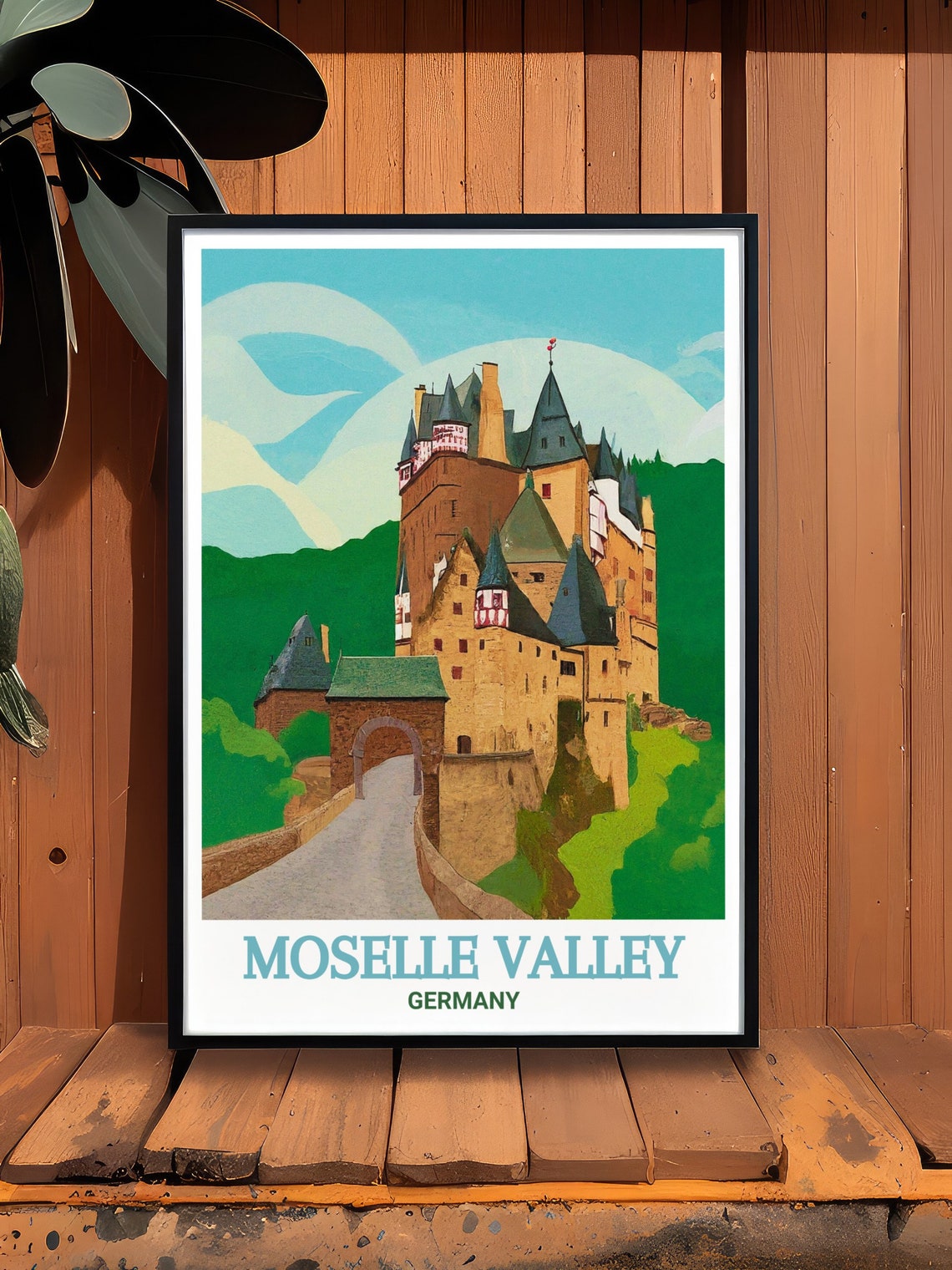 Moselle Valley Burg Eltz Castle Forest Germany Travel Poster - Image 2