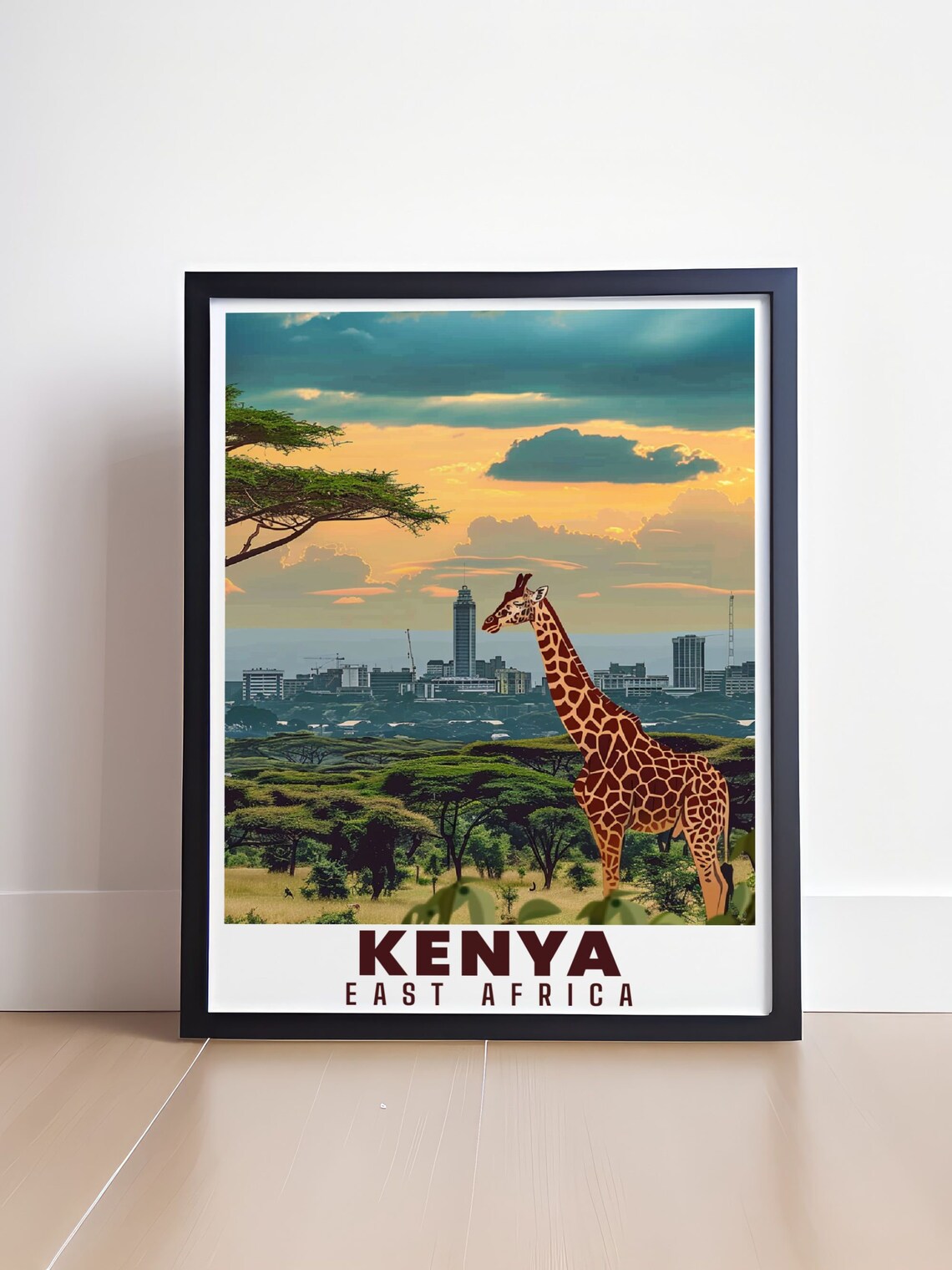 Nairobi National Park Kenya Travel Poster - Image 4