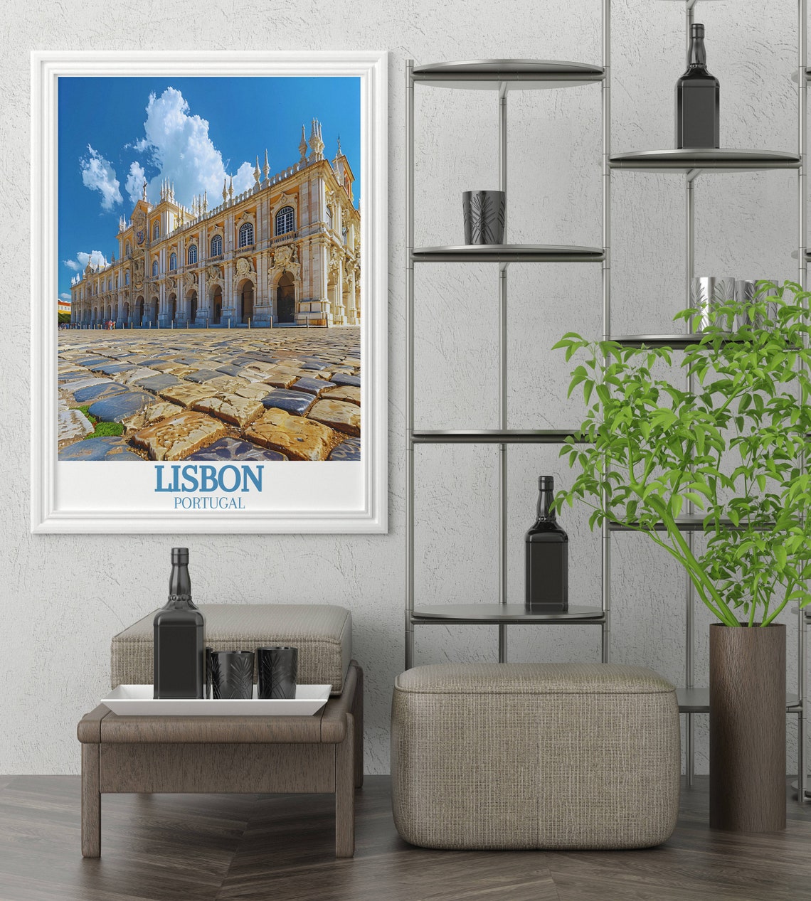 Lisbon Portugal Jeronimos Monastery Ornate Stone Facade Poster - Image 2