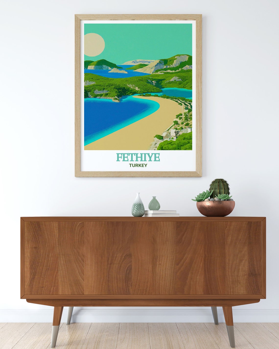 Fethiye Turkey Blue Lagoon Turquoise Bay Coastal Scenic Poster - Image 2