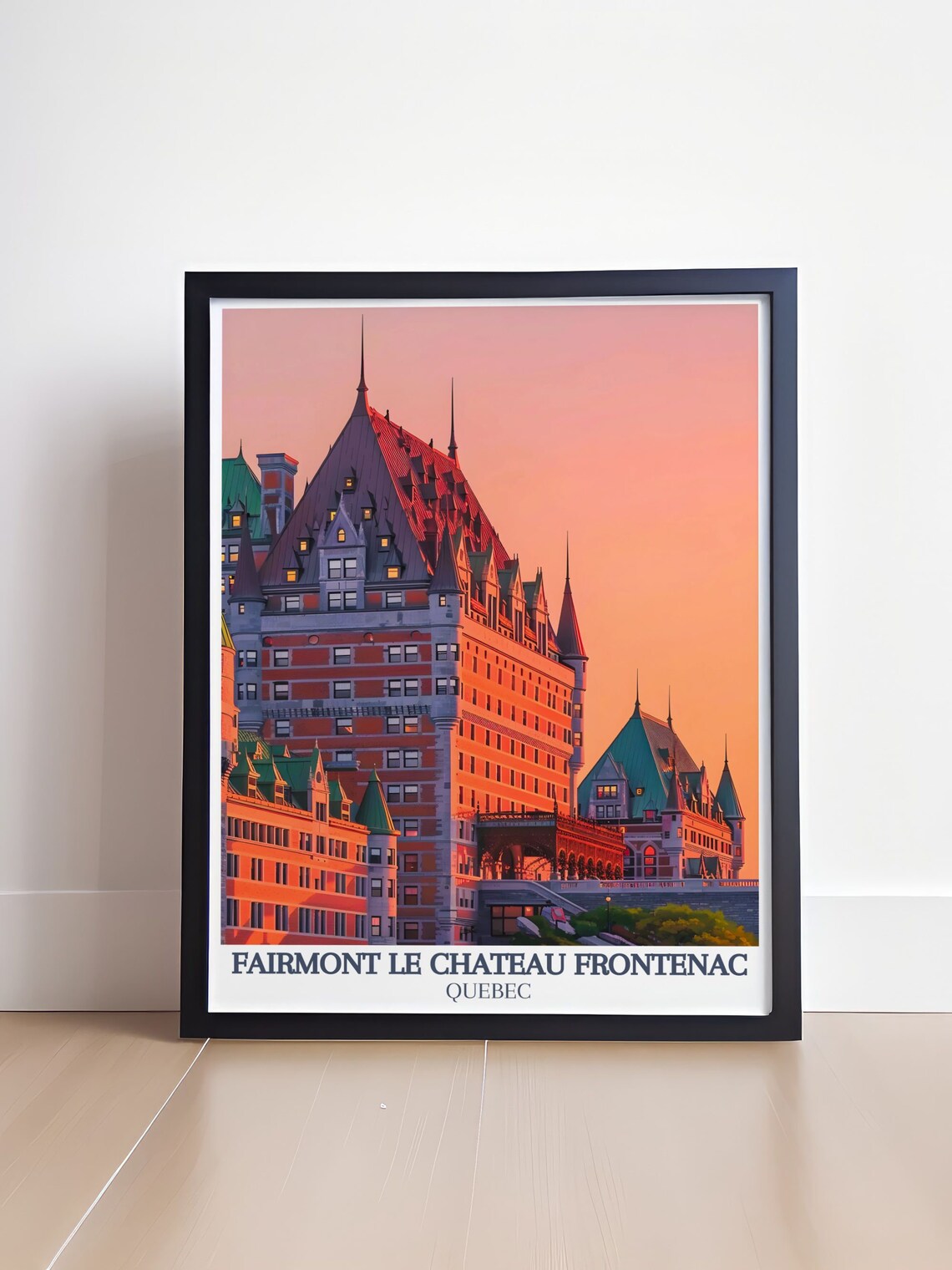 Fairmont Le Chateau Frontenac Travel Poster - Image 4