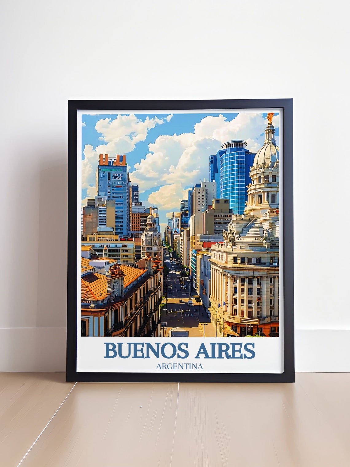 Buenos Aires Argentina City Skyline Modern Towers Blue Sky Poster - Image 4
