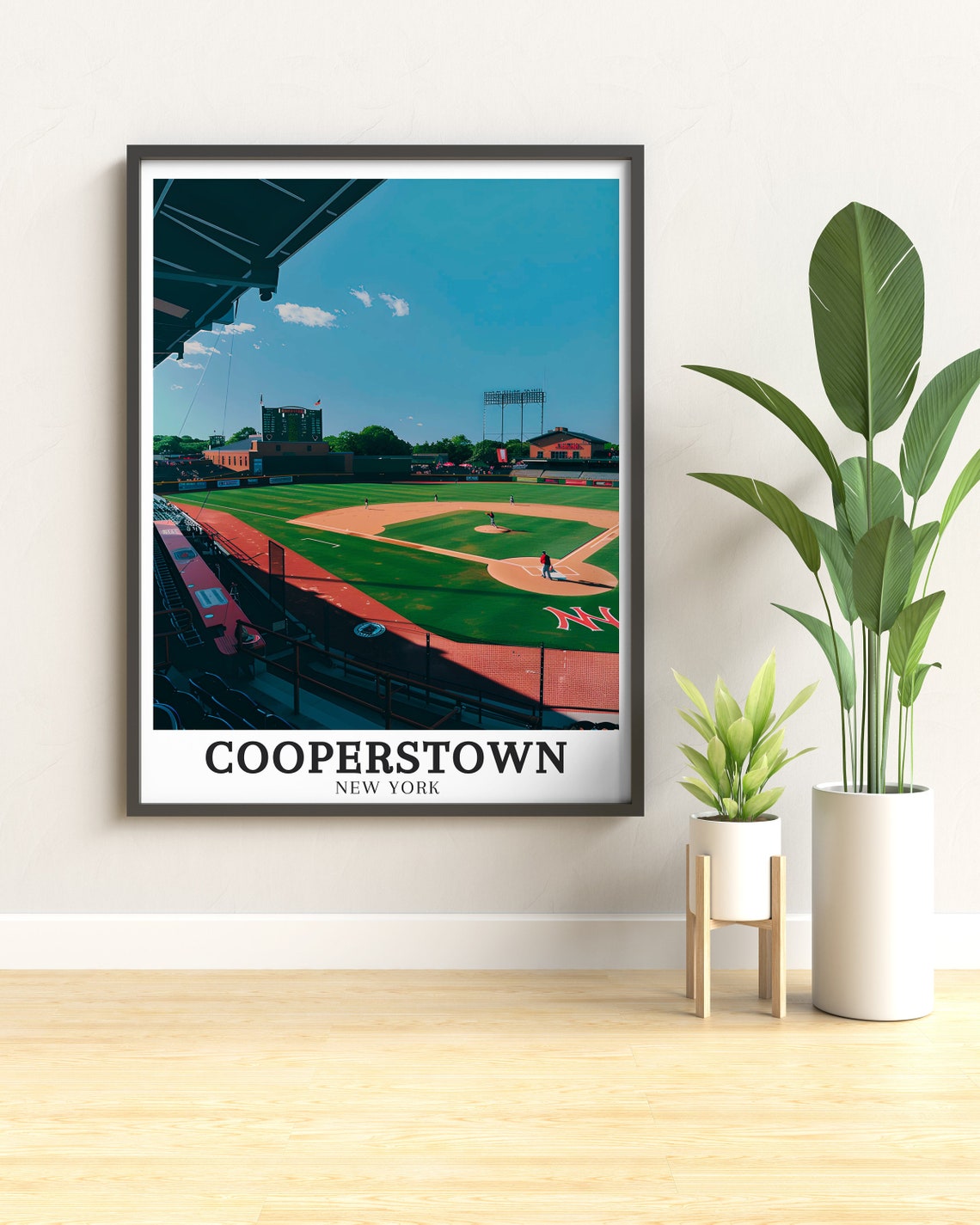 Cooperstown Doubleday Field Baseball Stadium New York Poster - Image 2
