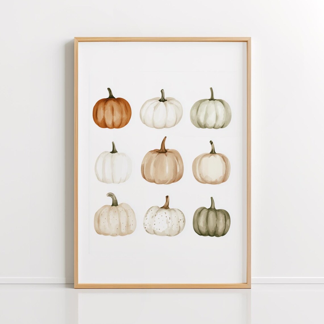 Halloween Pumpkin Farmhouse Poster, Cute Fall Decor