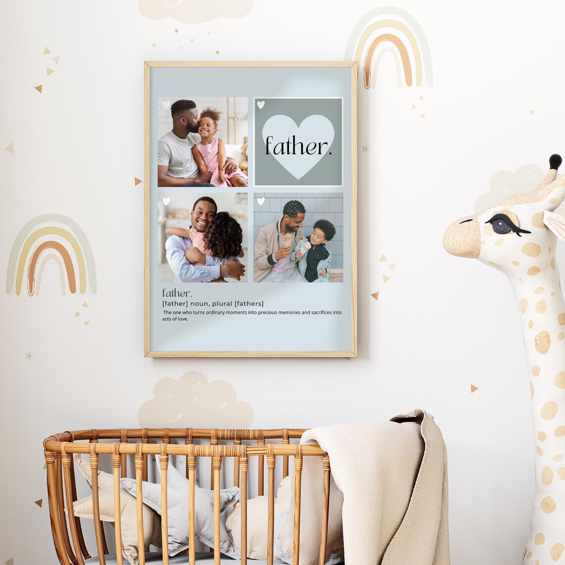Father Definition Customizable Dad Gift Collage - Image 2