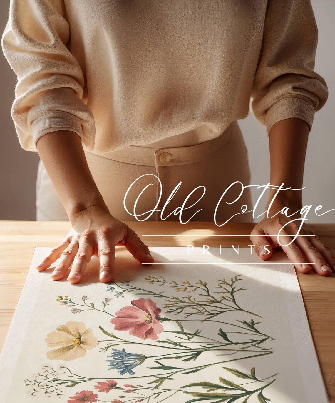 Colorful Wildflower Botanical Garden Flower Illustration Poster - Image 3
