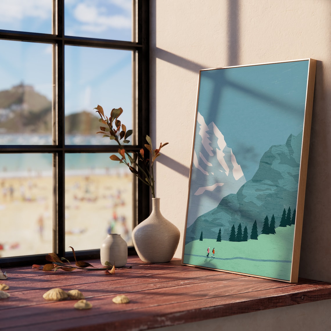 Mountains Poster, Mountain Landscape Art Print - Image 3