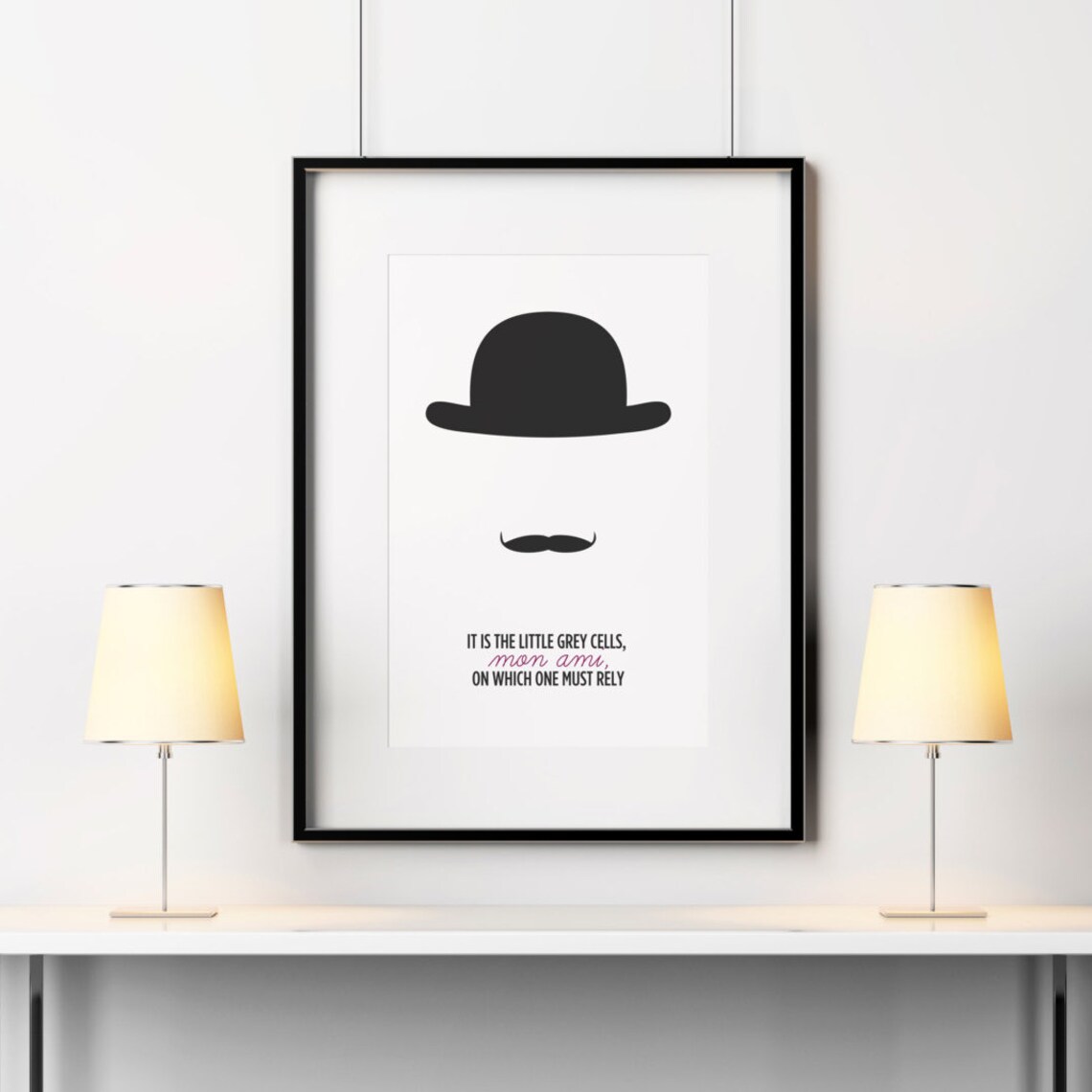 Greatest Detective Little Grey Cells Mystery Poster Print