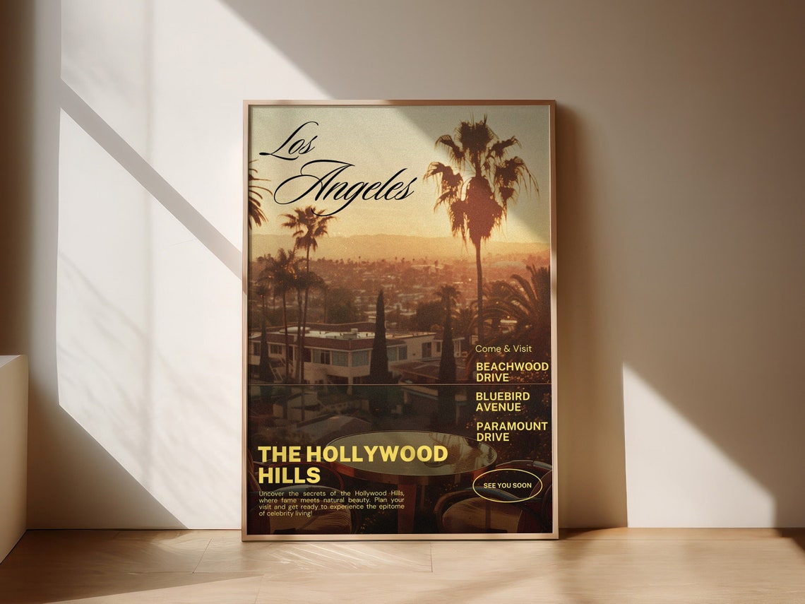 Vintage California Poster California Travel Poster Los Angeles Poster Vintage Poster Retro Poster Vintage Photo Vintage Art