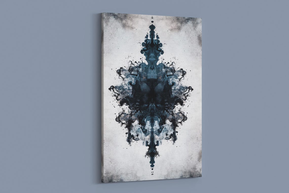 Ink Splash Contrast Abstract Art Print