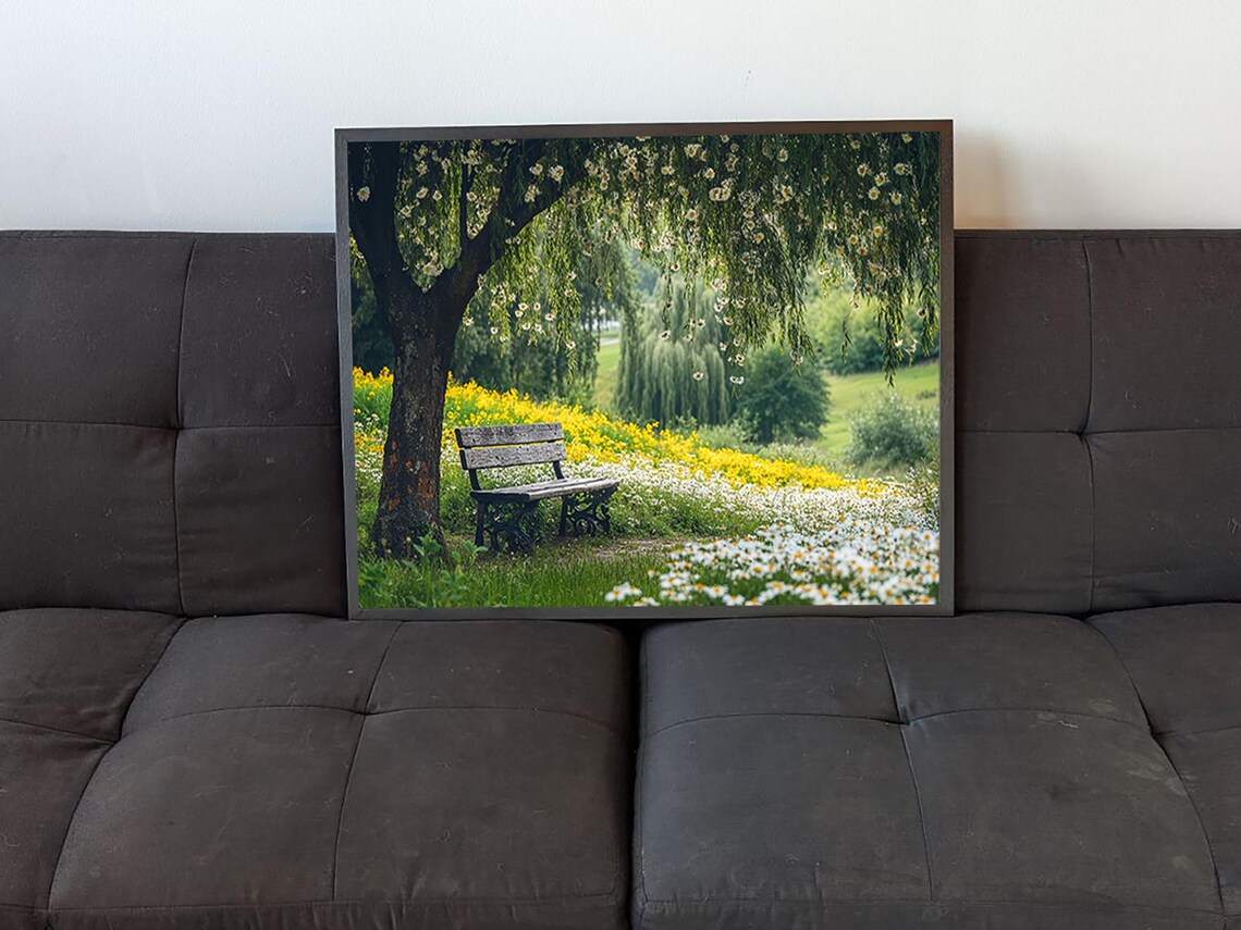Willow Tree In Spring Calm, Relaxed Scene - Image 4