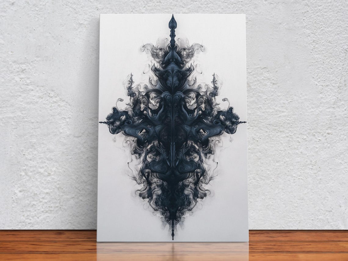Mystical Ink Flow Symmetry Art Print
