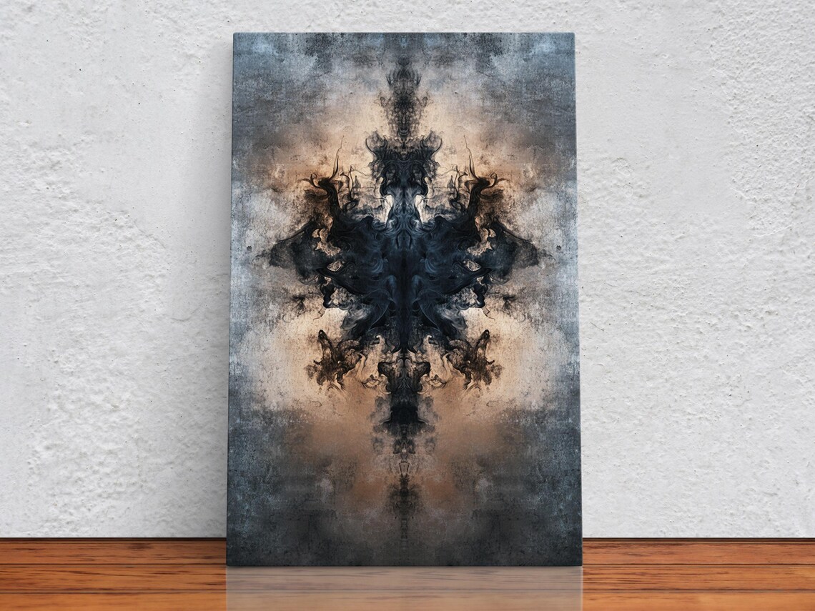 Smoky Abstract Patterns, Modern Art Print