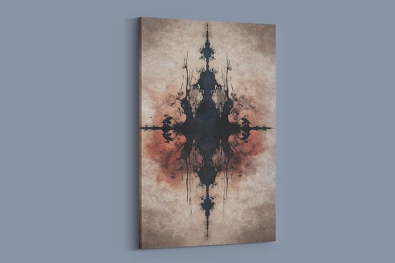 Dark Abstract Design Print Print