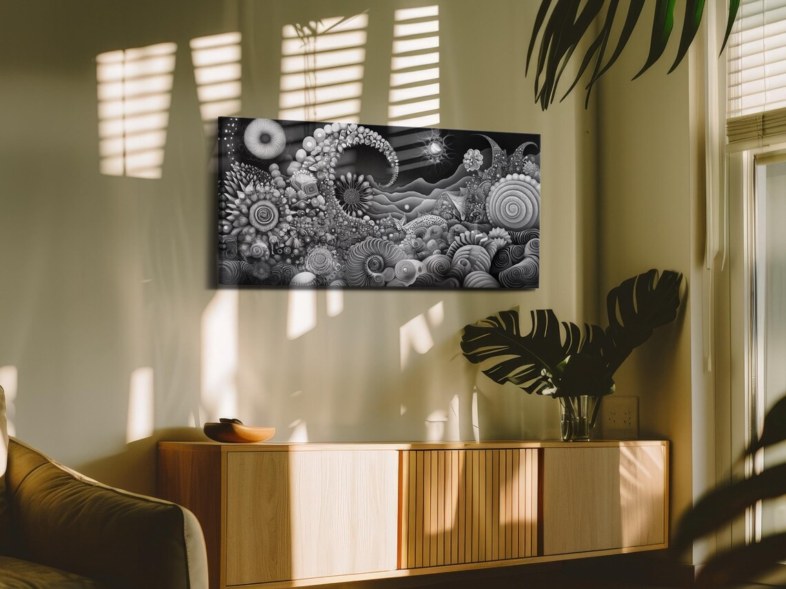 Black And White Surrealism, Modern Art Print - Image 3