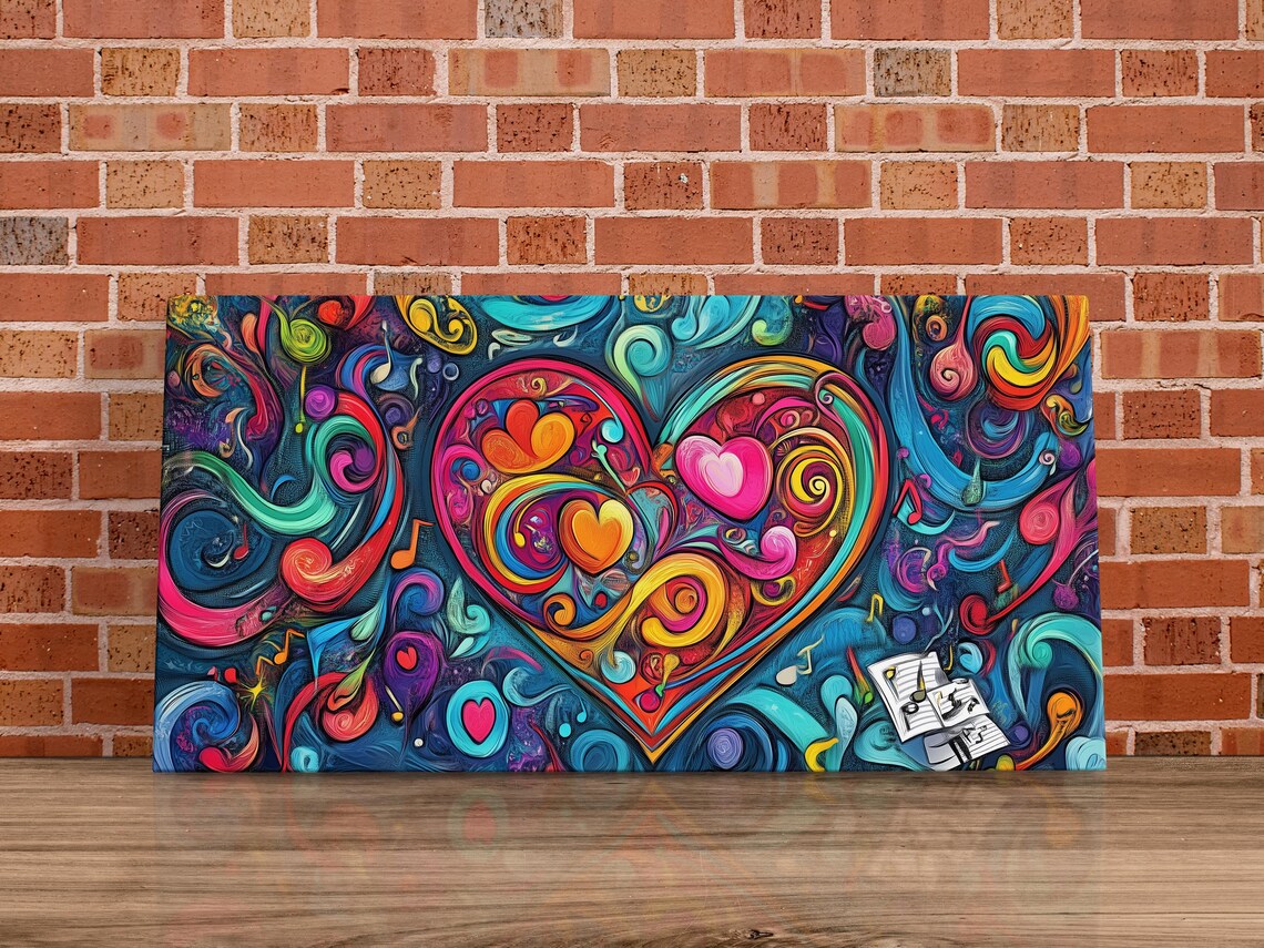 Heart Symphony, Valentines Day Wall Decor