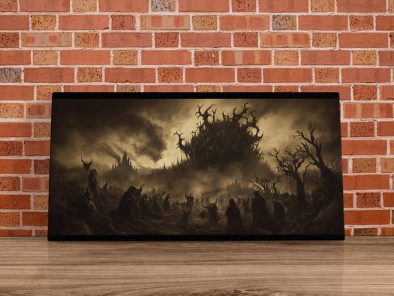 Forest Of Shadows, Moody Landscape Art Print