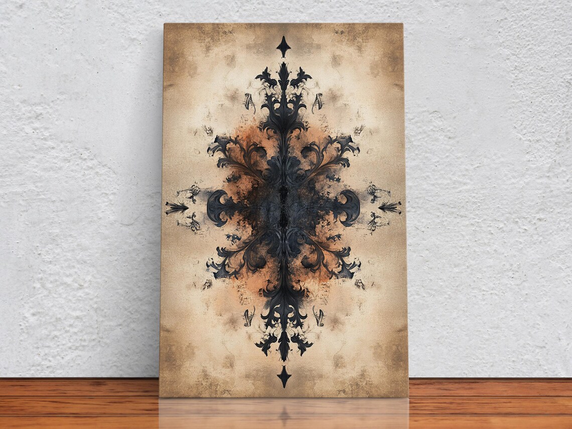 Ornate Floral Design, Botanical Art Print - Image 2